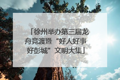 徐州举办第三届龙舟竞渡暨“好人好事好彭城”文明大集