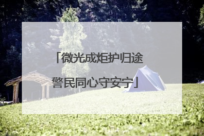 微光成炬护归途 警民同心守安宁
