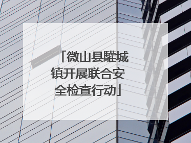 微山县驩城镇开展联合安全检查行动