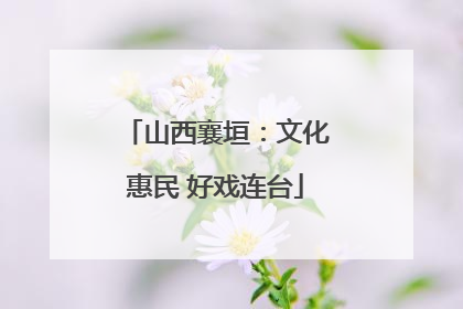 山西襄垣：文化惠民 好戏连台