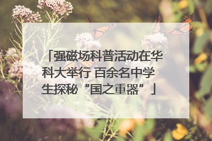 强磁场科普活动在华科大举行 百余名中学生探秘“国之重器”