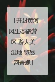 开封黄河风生态旅游区 游大美湿地 览悬河奇观