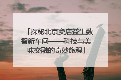 探秘北京窦店益生数智新车间——科技与美味交融的奇妙旅程