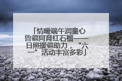 情暖端午润童心 鲁疆同育红石榴——日照援疆助力，“六一”活动丰富多彩