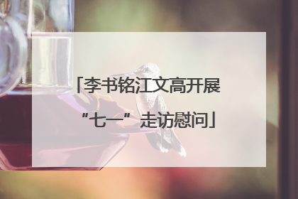李书铭江文高开展“七一”走访慰问