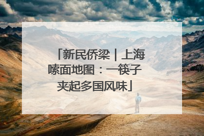 新民侨梁｜上海嗦面地图：一筷子夹起多国风味