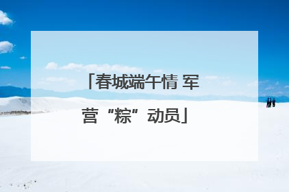 春城端午情 军营“粽”动员