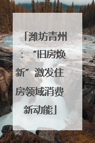 潍坊青州：“旧房焕新”激发住房领域消费新动能