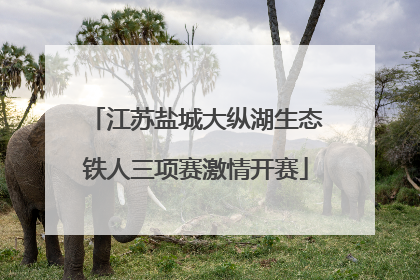 江苏盐城大纵湖生态铁人三项赛激情开赛