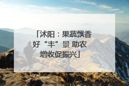 沭阳：果蔬飘香好“丰”景 助农增收促振兴