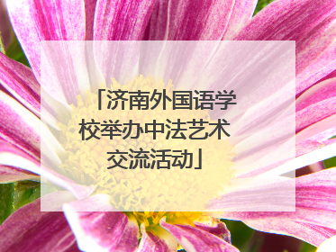 济南外国语学校举办中法艺术交流活动