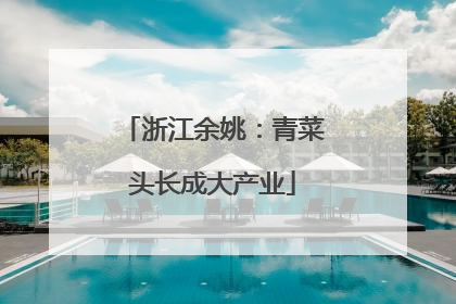 浙江余姚：青菜头长成大产业