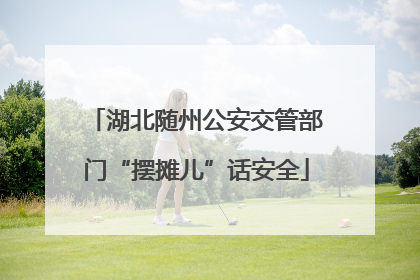 湖北随州公安交管部门“摆摊儿”话安全