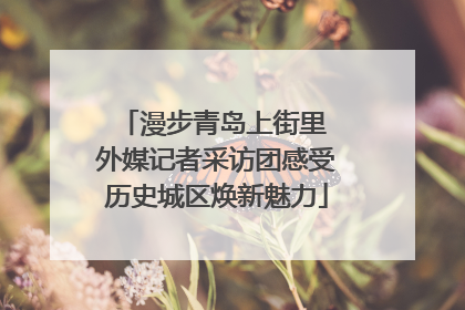 漫步青岛上街里 外媒记者采访团感受历史城区焕新魅力