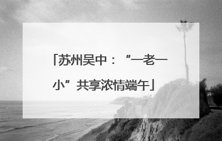 苏州吴中：“一老一小”共享浓情端午