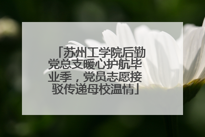 苏州工学院后勤党总支暖心护航毕业季，党员志愿接驳传递母校温情