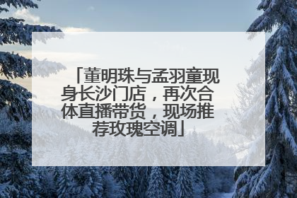 董明珠与孟羽童现身长沙门店，再次合体直播带货，现场推荐玫瑰空调