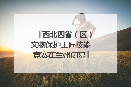 西北四省（区）文物保护工匠技能竞赛在兰州闭幕