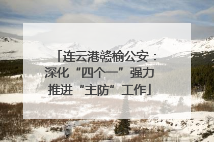 连云港赣榆公安：深化“四个一”强力推进“主防”工作
