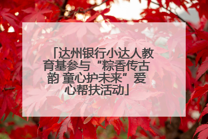 达州银行小达人教育基参与“粽香传古韵 童心护未来”爱心帮扶活动
