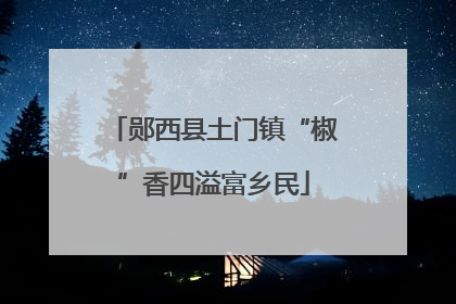 郧西县土门镇“椒”香四溢富乡民