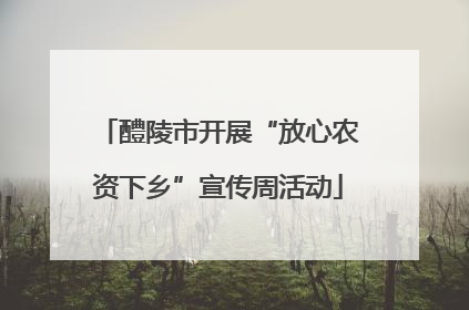醴陵市开展“放心农资下乡”宣传周活动
