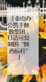 金山办公携手陕数集团，打造可复制的“陕西标杆”