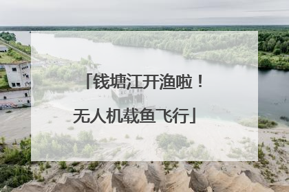 钱塘江开渔啦！无人机载鱼飞行