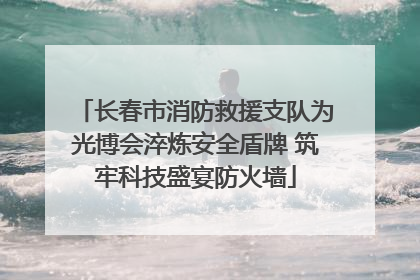 长春市消防救援支队为光博会淬炼安全盾牌 筑牢科技盛宴防火墙