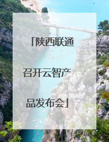 陕西联通召开云智产品发布会