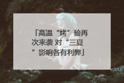 高温“烤”验再次来袭 对“三夏”影响各有利弊