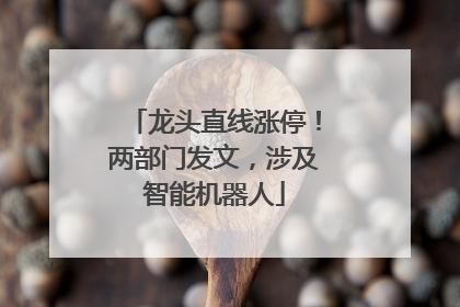 龙头直线涨停！两部门发文，涉及智能机器人