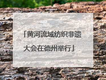 黄河流域纺织非遗大会在德州举行