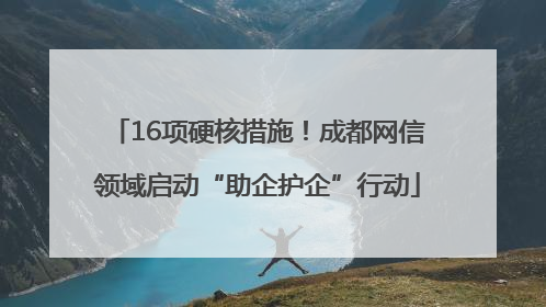 16项硬核措施！成都网信领域启动“助企护企”行动