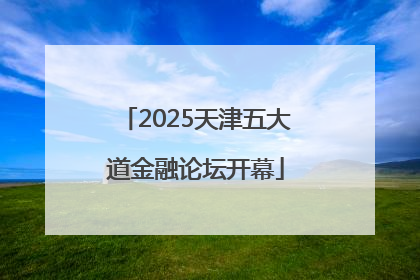 2025天津五大道金融论坛开幕