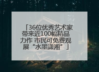 36位优秀艺术家带来近100幅精品力作 市民可免费观展“水墨潇湘”