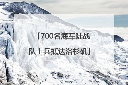 700名海军陆战队士兵抵达洛杉矶