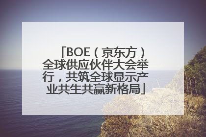 BOE（京东方）全球供应伙伴大会举行，共筑全球显示产业共生共赢新格局